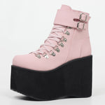 Rose Plateform-Stiefel im Gothik-Lolita-Stil