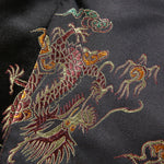 Vintage crop top with halter neck and dragon embroidery in Chinese style