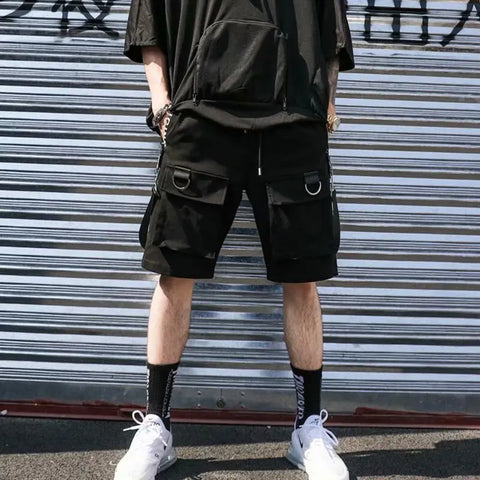 Modische Techwear-Shorts im Harajuku-Stil für Herren