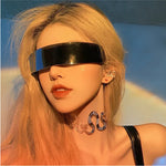 Cyberpunk Y3K Sunglasses Futuristic Reflective Party Glasses