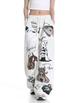 Bequeme Soft-Girl Jogginghose mit süßem Hundeprint