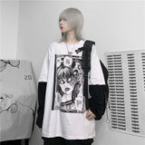 T-shirt e-girl oversize gore-design