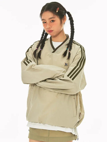 Retro Stripes Baseball Hoodie for Women Y2K Oversize