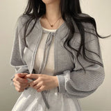 Korean style knitted cardigan sun protection for girls