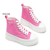 Emo pink High-Top Sneakers with Platform