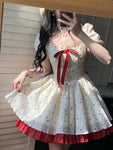 Cute Lolita Mini Dress with Bow Cute Short