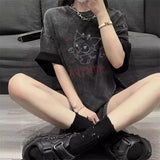 Kawaii Goth T-Shirt for Women Unique Anime Graphic Look