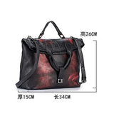 Trendy Vintage Leather Bag in Gothic Style for Women