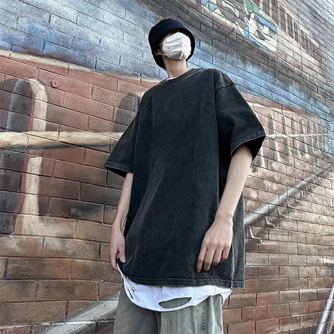 Vintage Oversize T-Shirt in Washed Look for the Urban Style