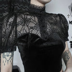 Gothic top with fascinating lace design