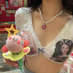 Trendiges Y2K Crop-Top im Kawaii-Lolita-Stil für moderne Ästhetik