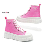 Emo pink High-Top Sneakers with Platform