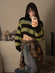 Crop-Top Pullover for Women E-Girl