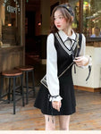 Gothic Lolita school dress in Kawaii style with two-piece look