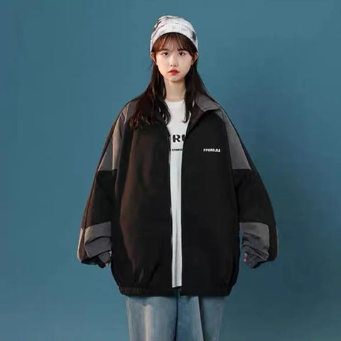 Y2K Stylish Baseball Jacket for Women in Hip Hop Style