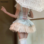 Sweet Lolita dress for women with bows and frills