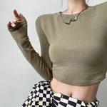 Comfortable Crop Top in Korean Style