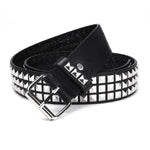 EMO Square Studded Belt made of Metal with Pyramid Studs for Women