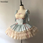 Sweet Lolita dress for women with bows and frills