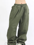 Oversized Cargo Parachute Pants for Women Gorpcore Trend