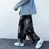 Y2K Patchwork Cargo Pants in Oversize Denim Jean