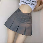 Sexy V-waist pleated skirt in Korean style for alternative fashion