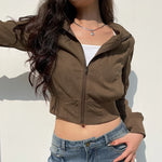 Brown Cargo Jacket in Y2K Style Dresses for Bold Fashionist