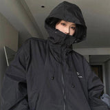 Girl's Jacket Oversized Hood in Gorpcore Look