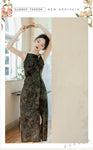 Chinese floral jacquard dress