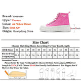 Emo pink High-Top Sneakers with Platform