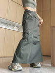 High-Quality Cargo Skirt with Belt