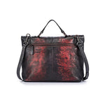 Trendy Vintage Leather Bag in Gothic Style for Women