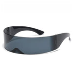 Cyberpunk Y3K Sunglasses Futuristic Reflective Party Glasses