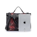 Trendy Vintage Leather Bag in Gothic Style for Women