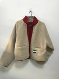 Trendige Teddy-Jacke im Patchwork