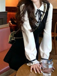 Gothic Lolita school dress in Kawaii style with two-piece look