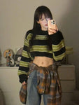 Crop-Top Pullover for Women E-Girl