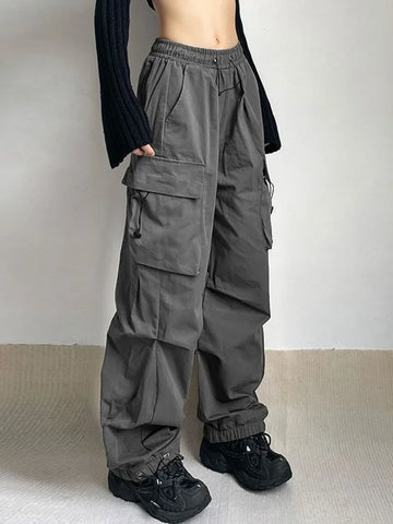 Unisex Techwear Cargohosen in Übergröße mit Taschen für den Urban-Style