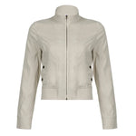 Ladies' jacket in Y2K style with short zipper