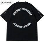 Y2K Oversize Streetwear T-Shirt with Print and Symbols