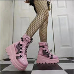 Pink Lolita Gothic Style Platform Boots