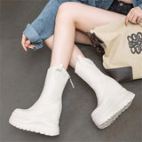 Y3K still padded platform boots with 12 cm heel