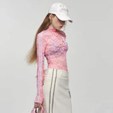 Y2K Lace-Top with Embroidered Logo 0