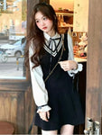 Gothic Lolita school dress in Kawaii style with two-piece look