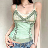 Satin Top with Contrast V-Neck