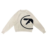 Y2K style sweater with Aphex Twin design