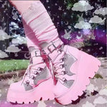 Pink Lolita Gothic Style Platform Boots