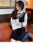 Gothic Lolita school dress in Kawaii style with two-piece look