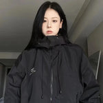 Girl's Jacket Oversized Hood in Gorpcore Look