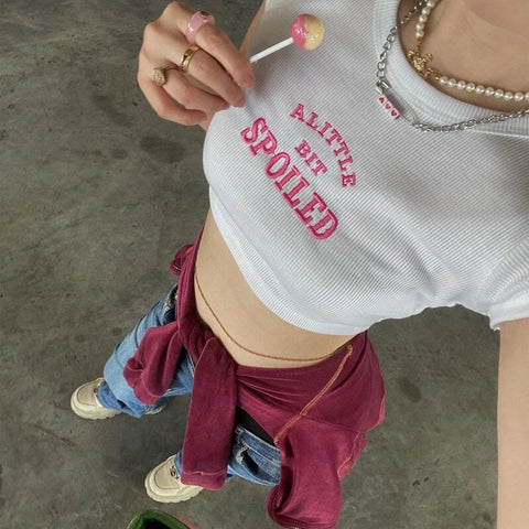 Crop Top for Soft-Girl Look